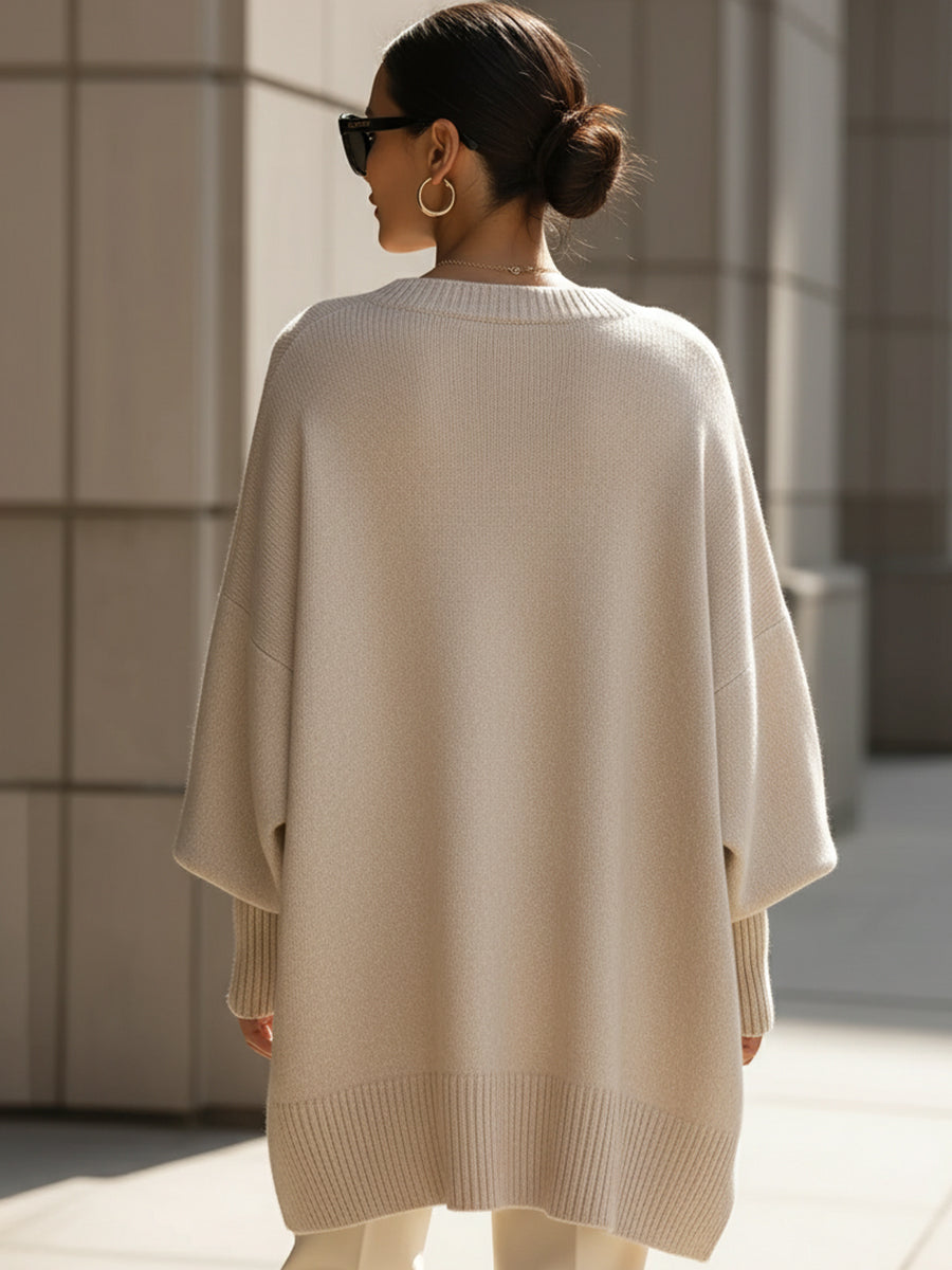 WANWEN | SOPHISTICATED WOOL BLEND SWEATER