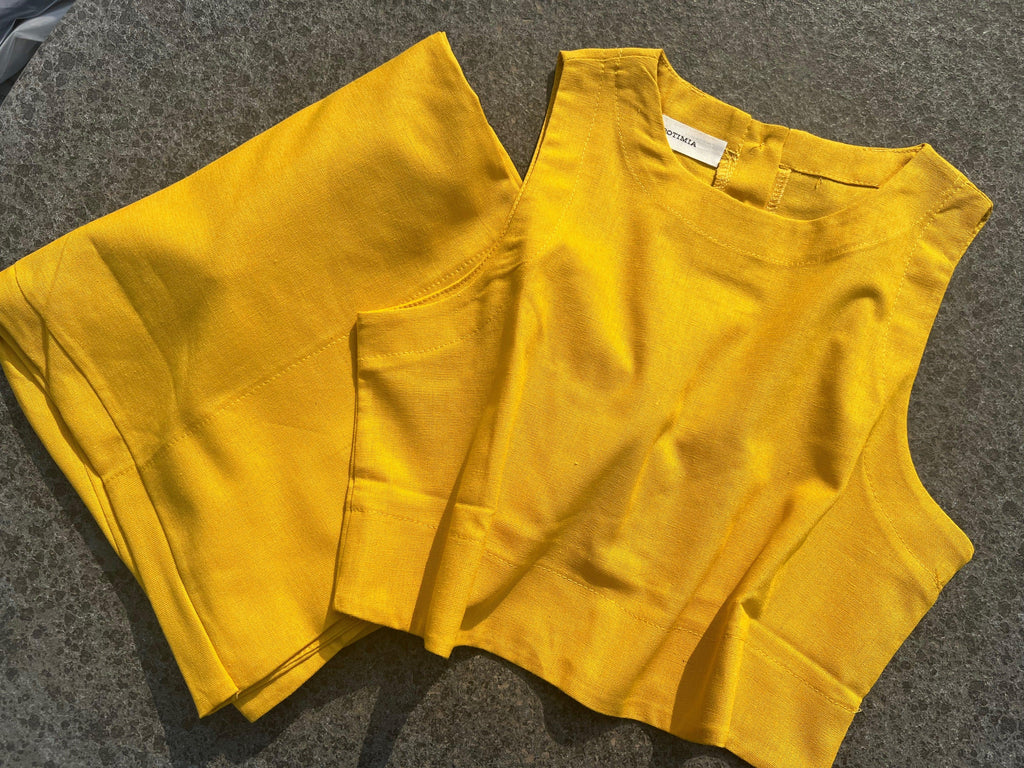 Chic Solid Colour Sleeveless 2-Piece Set