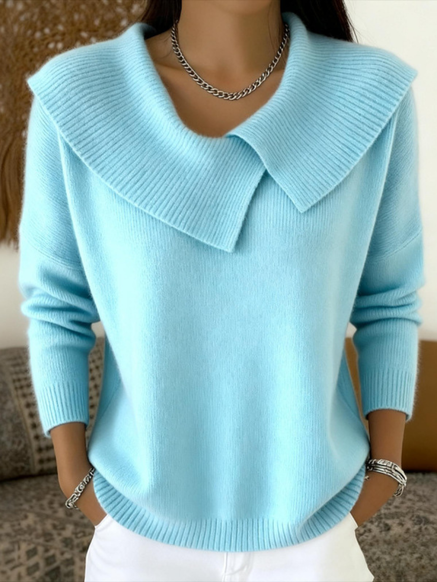 Lucia | Warm Jumper with Soft Collar