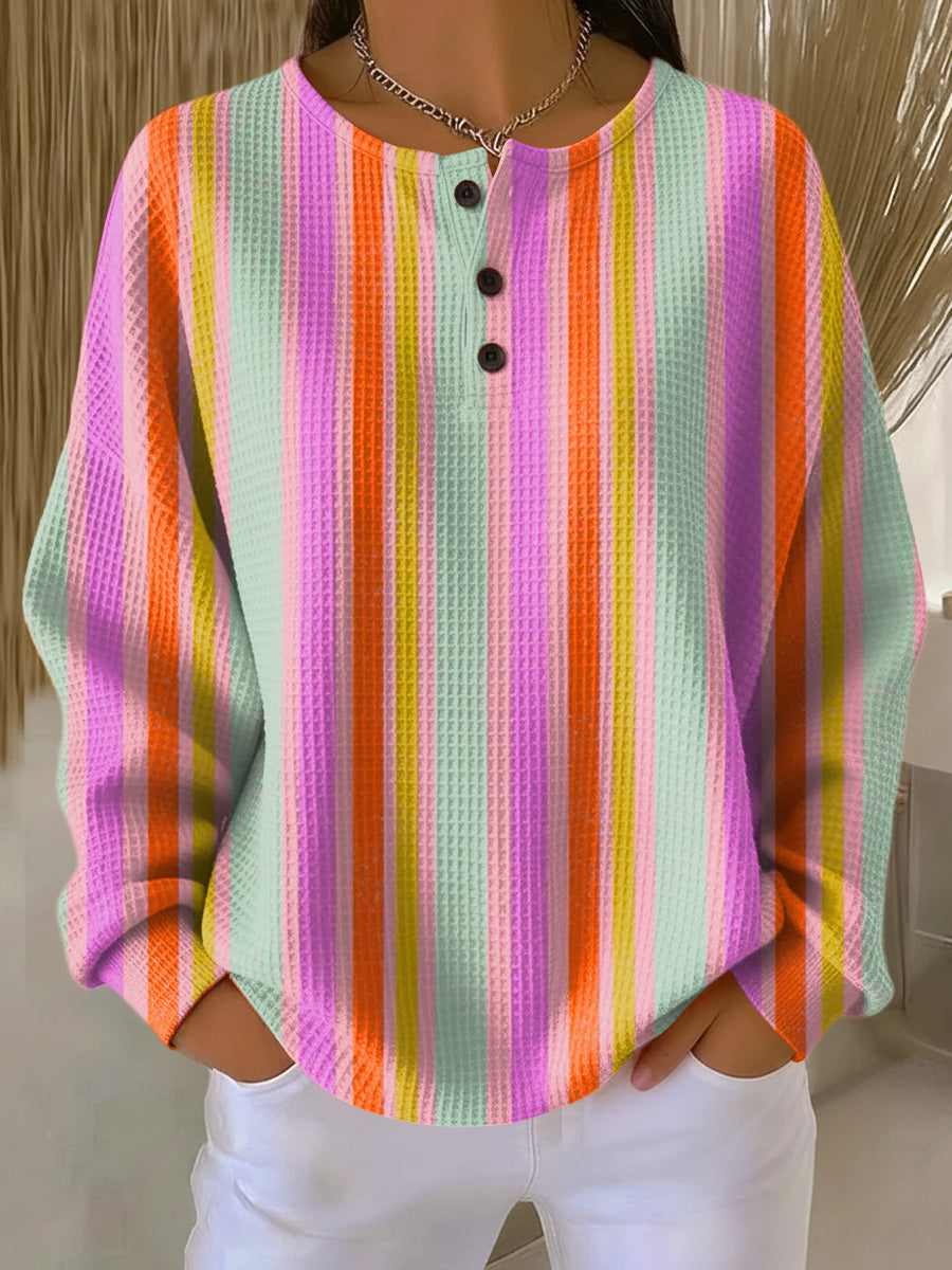 Mille | Sweater with Colourful Stripes
