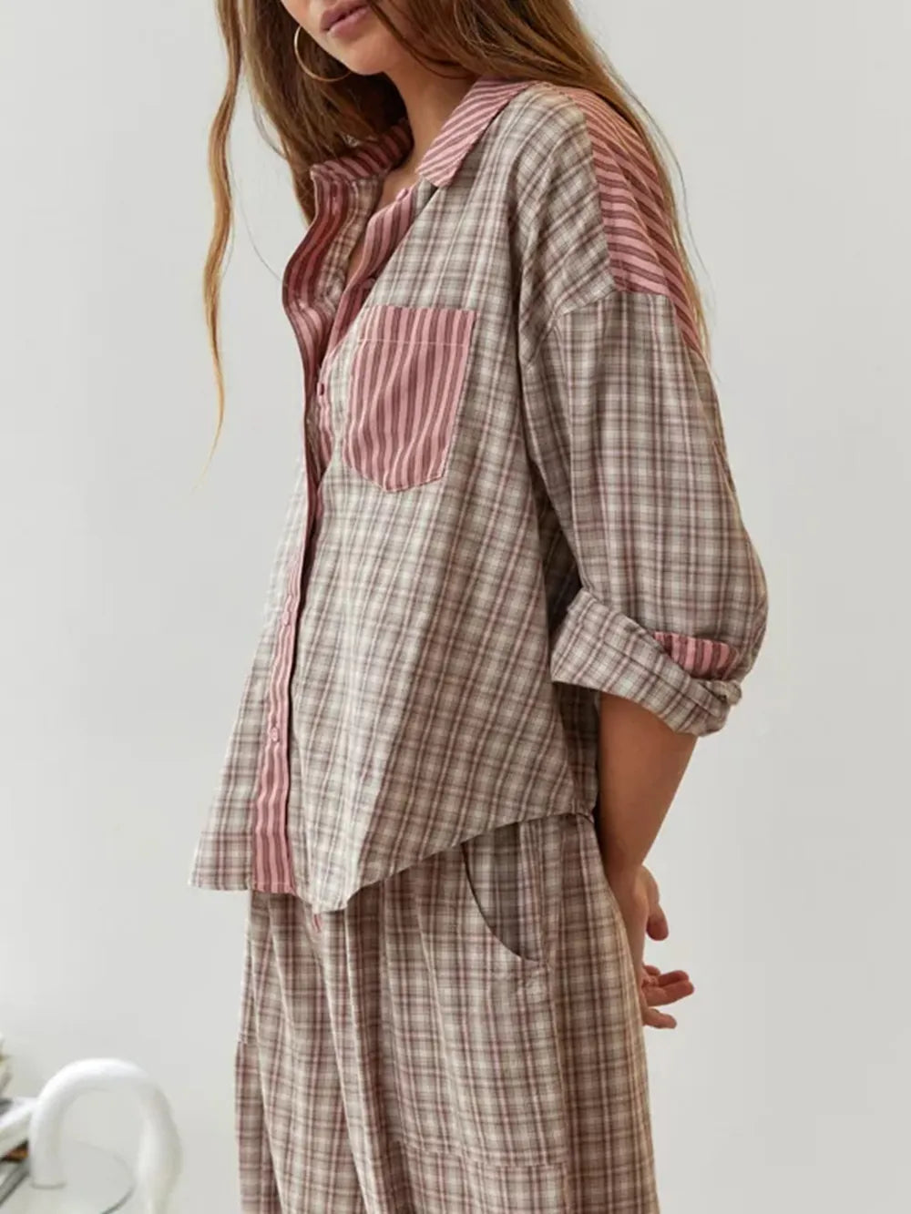Sophie™ | Two-Piece Checked Pyjama