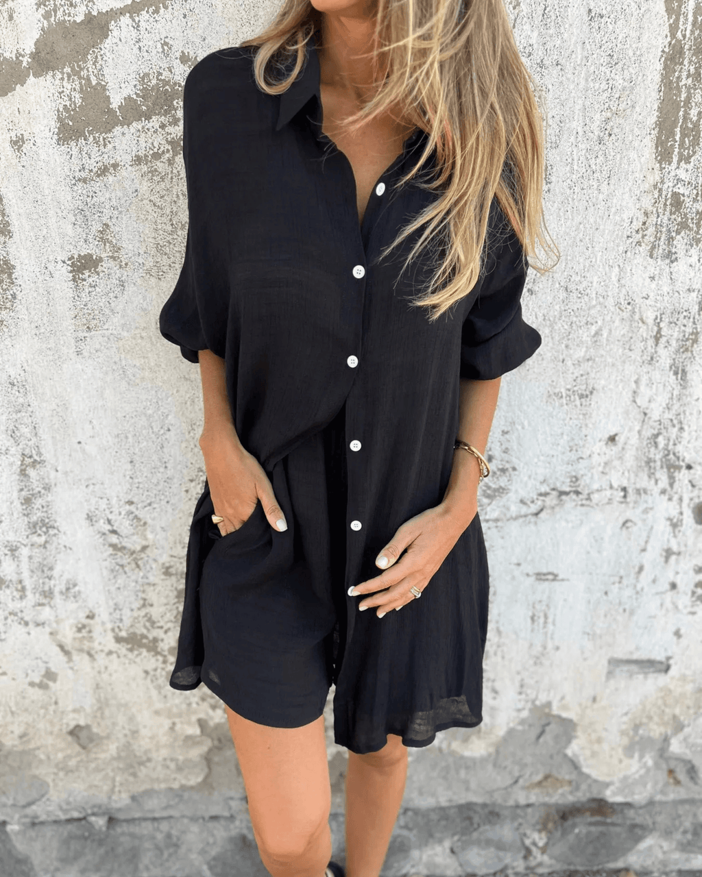 Casual Shirt & Shorts Set