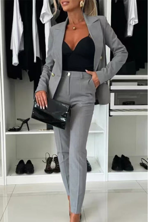 Casual Slim-Fit Two-Piece Set