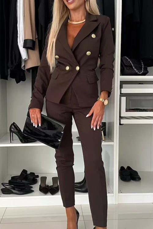 Casual Slim-Fit Two-Piece Set