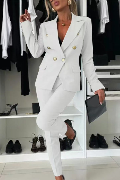 Casual Slim-Fit Two-Piece Set