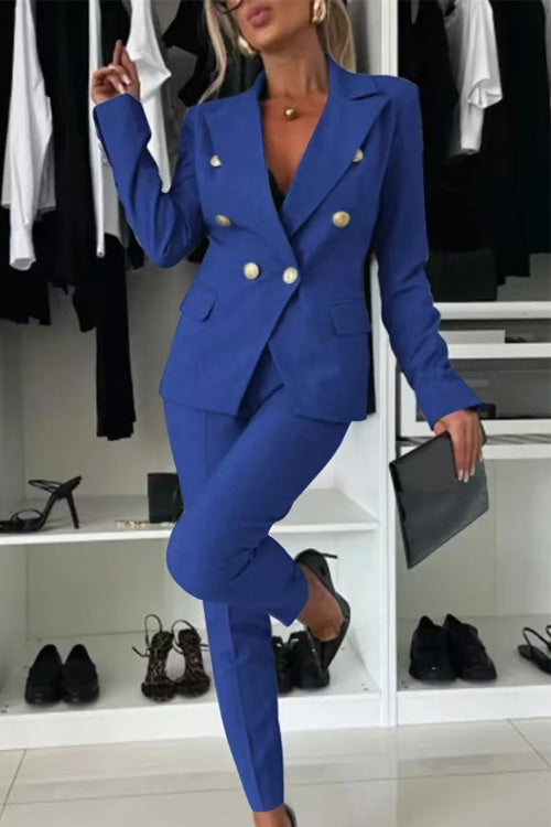 Casual Slim-Fit Two-Piece Set