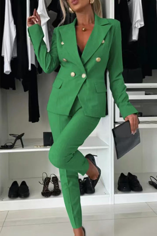 Casual Slim-Fit Two-Piece Set