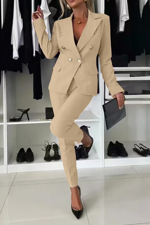 Casual Slim-Fit Two-Piece Set