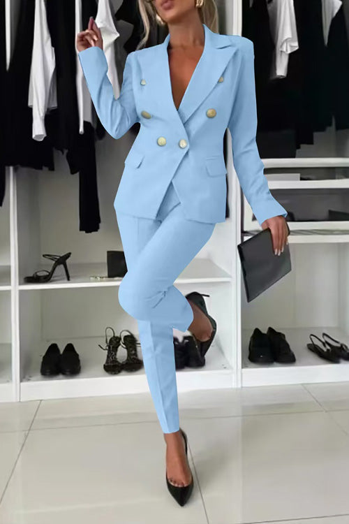 Casual Slim-Fit Two-Piece Set