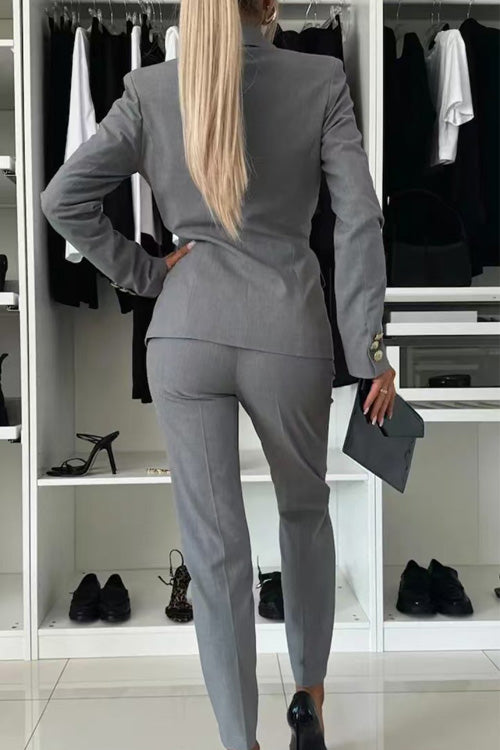 Casual Slim-Fit Two-Piece Set