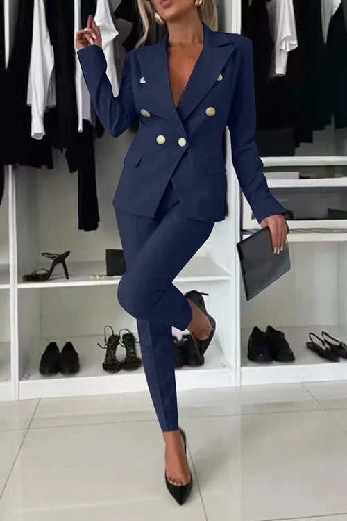 Casual Slim-Fit Two-Piece Set