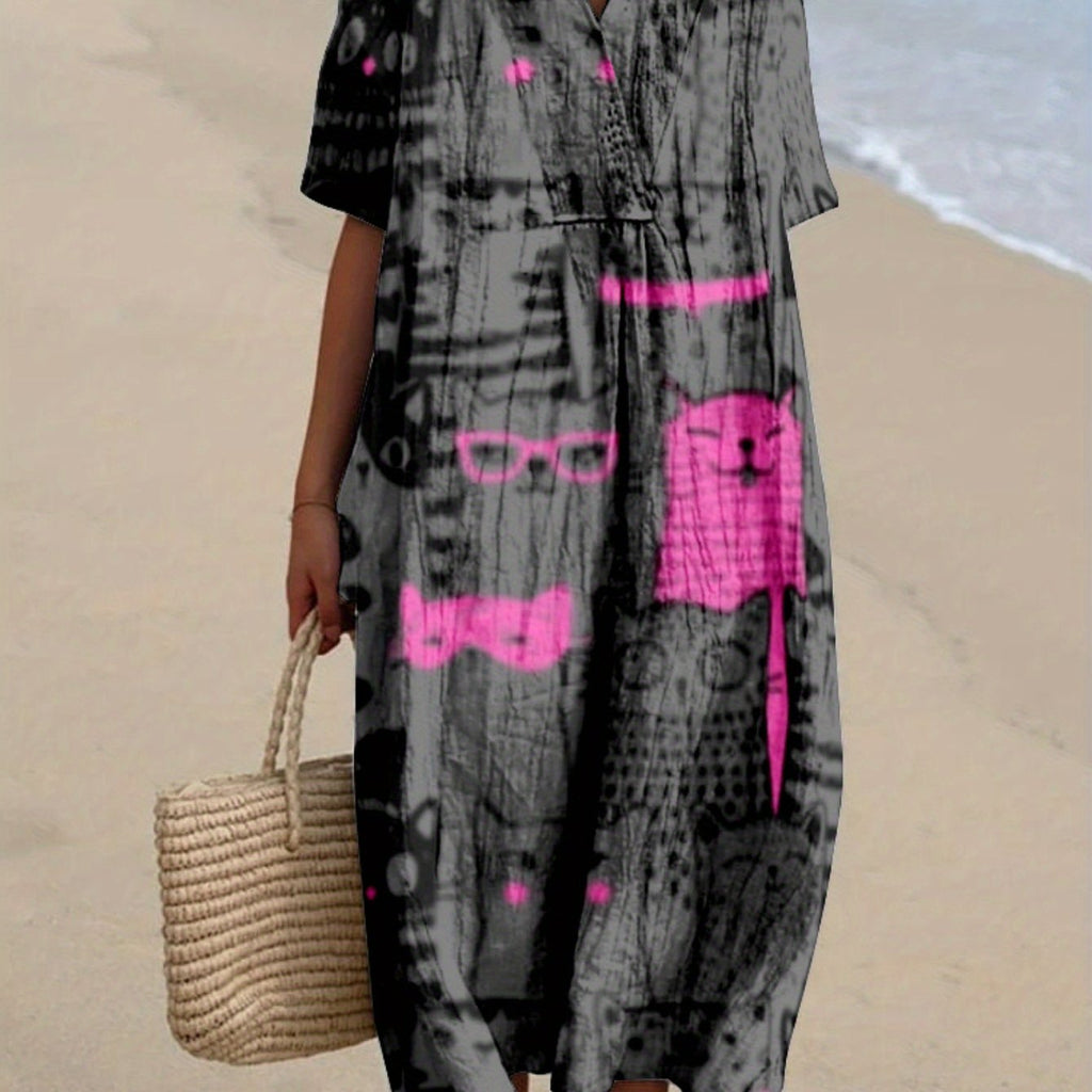 Martína｜Printed Dress