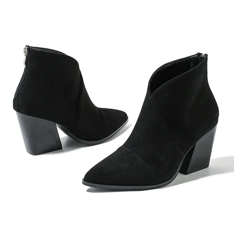 Céline™ | Chic Suede Ankle Boots