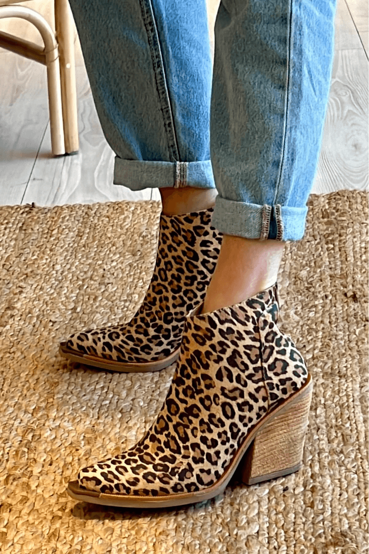 Camille™ | Leopard Print Ankle Boots