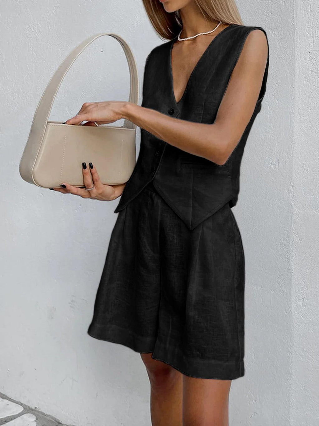 Cover-Up Two-Piece Shorts Set