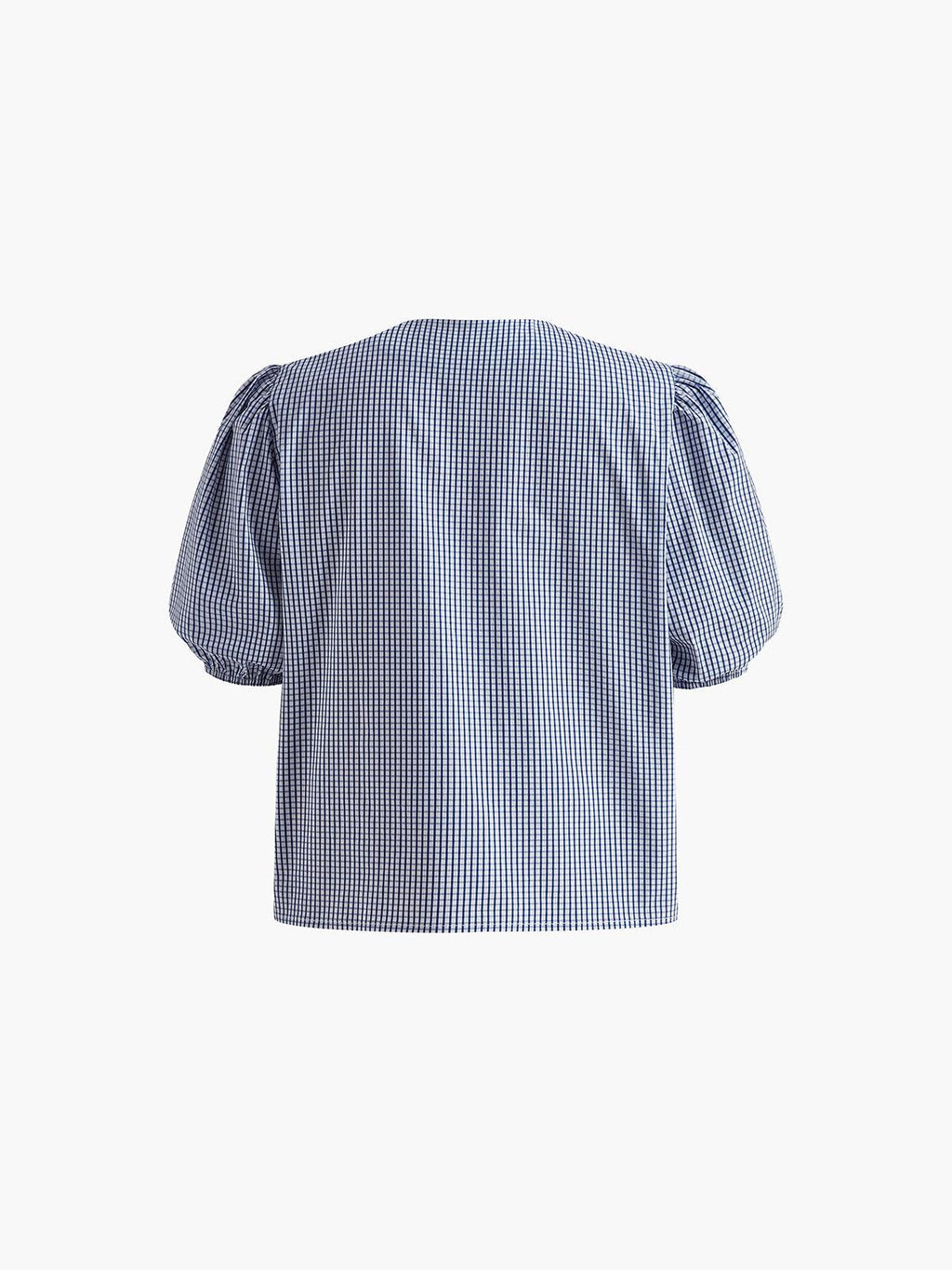 Plaid Lace-Up Shorts Set