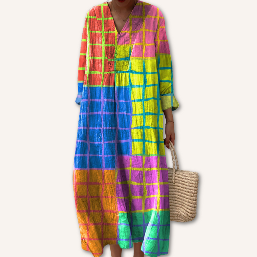 Fiorella | Dress with Multicolour Print