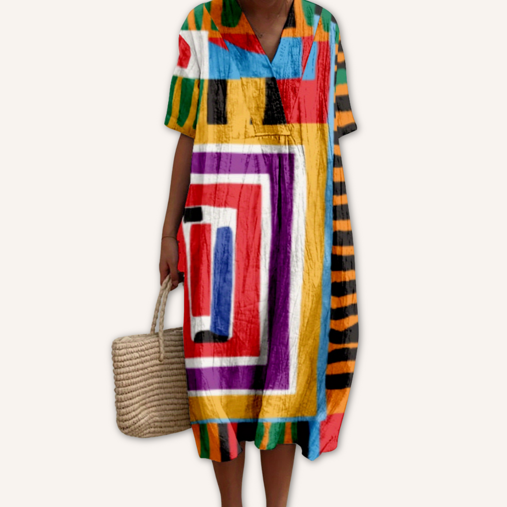 Nerea｜Printed Dress