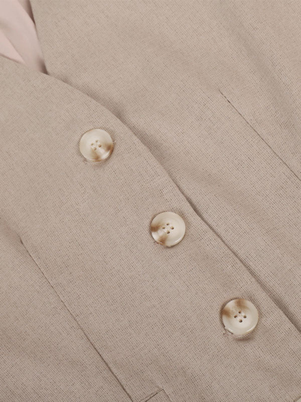 V-Neck Pleated Wide-Leg Trousers Two-Piece Set