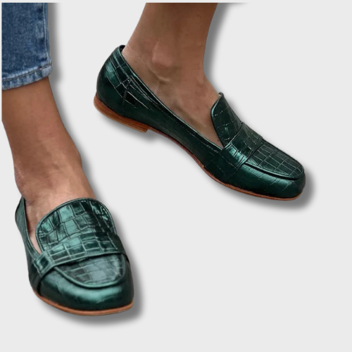 Rosalie™ | Elegant Green Moccasin