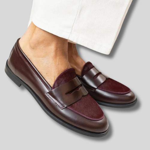 Lyla™ | Chic Bordeaux Loafer