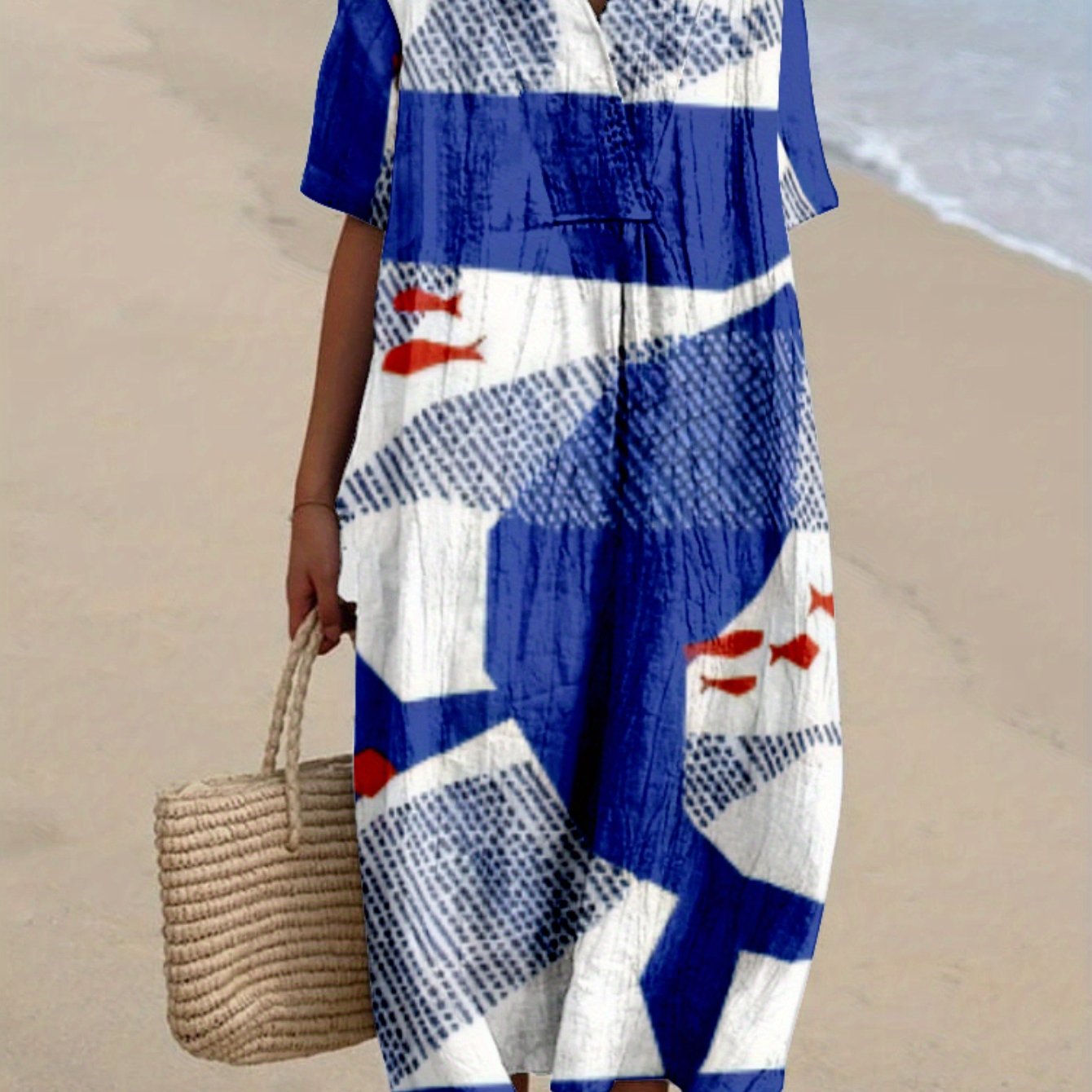 Gabriela｜Dress with Marine Print