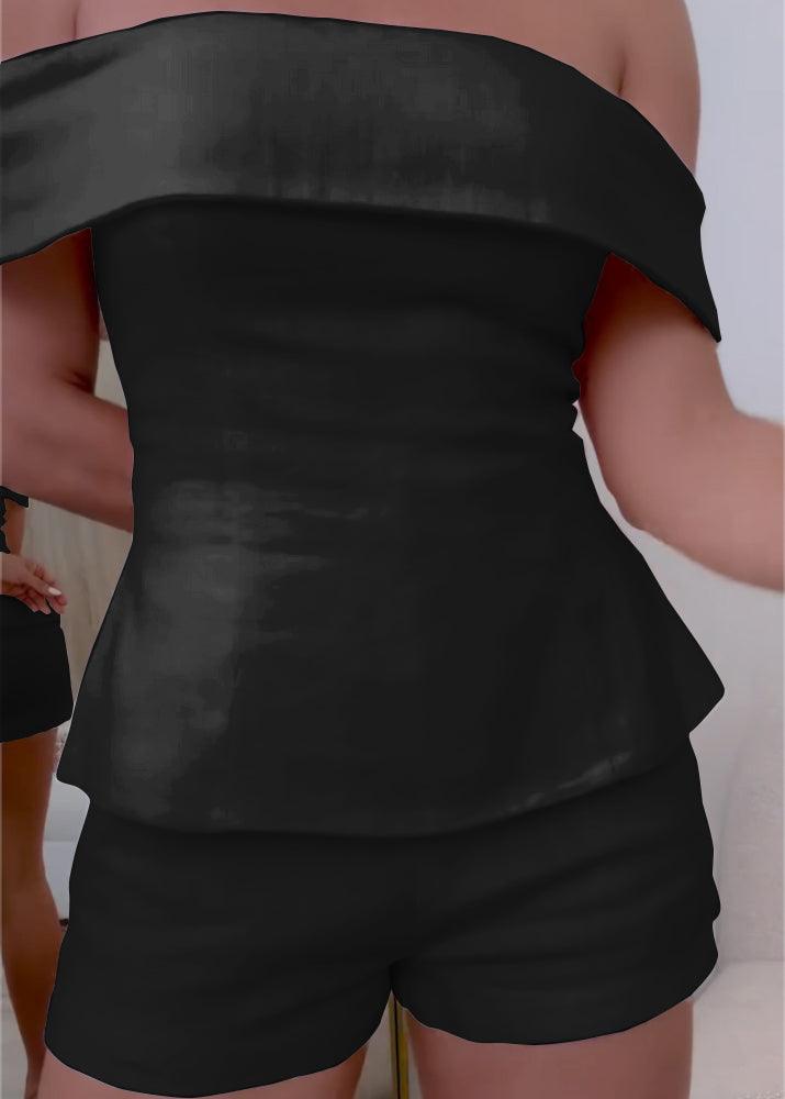 White Cotton and Linen Two-piece Suit