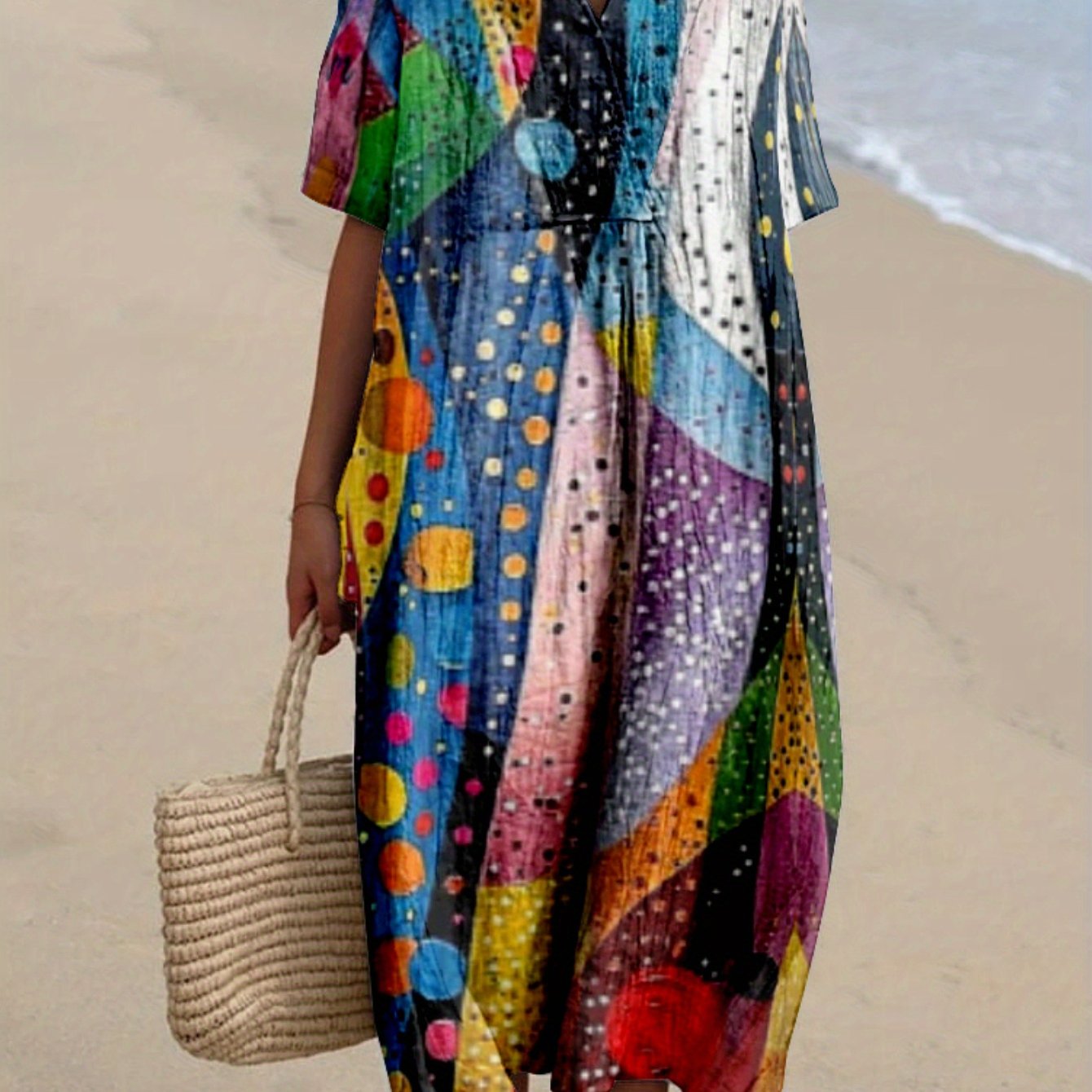 Jimena | Dress with Multicolour Print