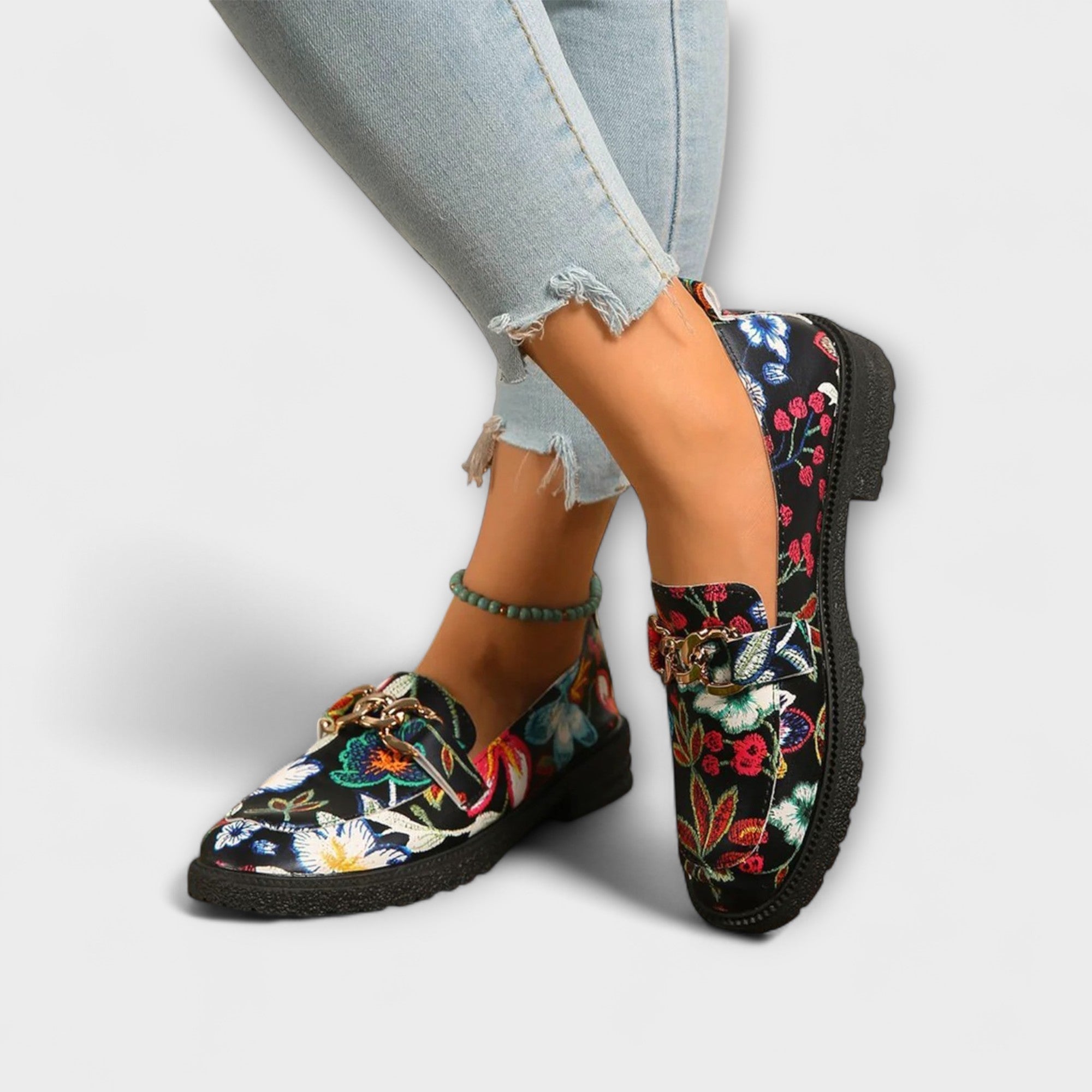 Orla™ | Floral Print Moccasins