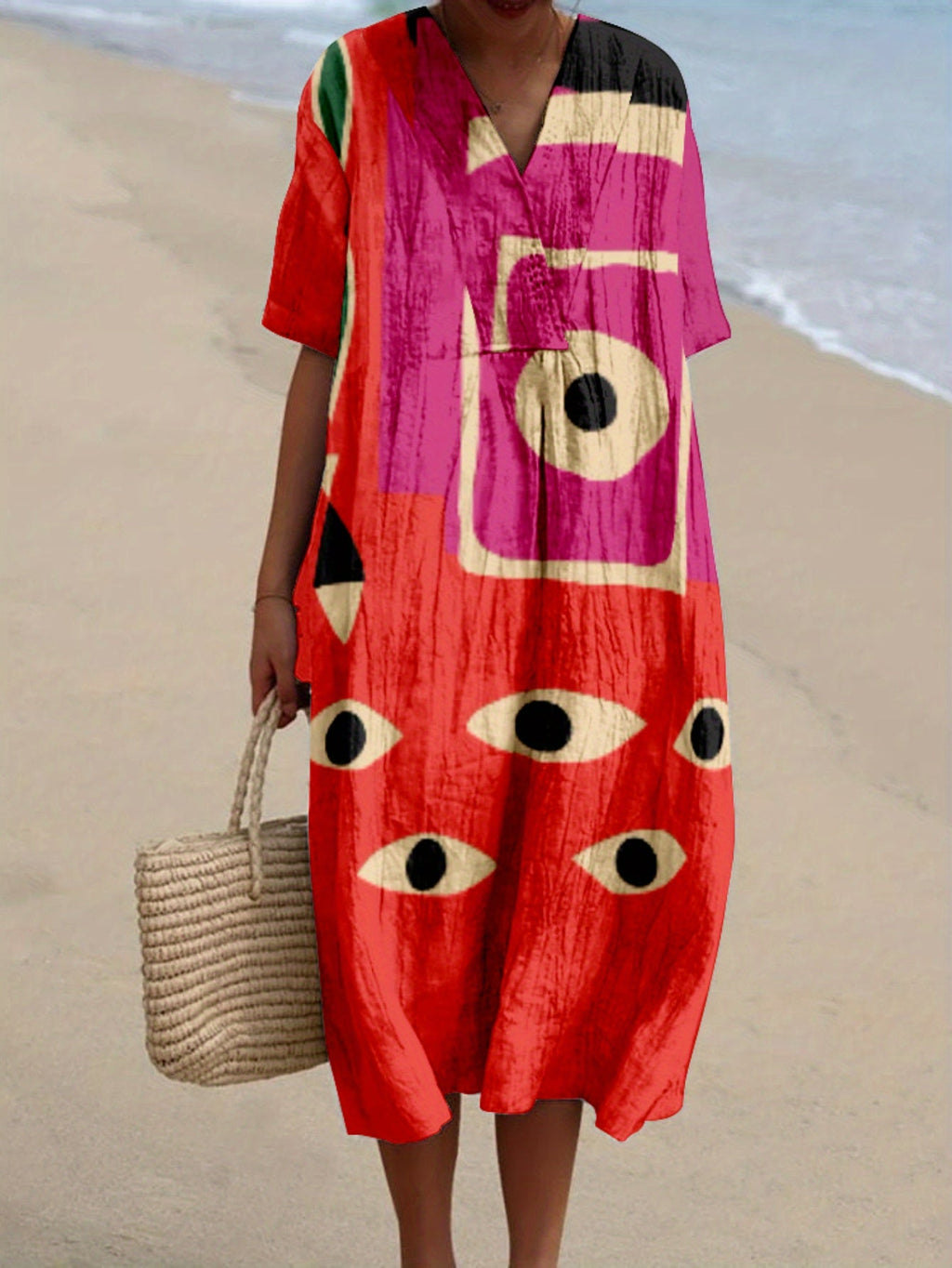 Jimena | Dress with Multicolour Print