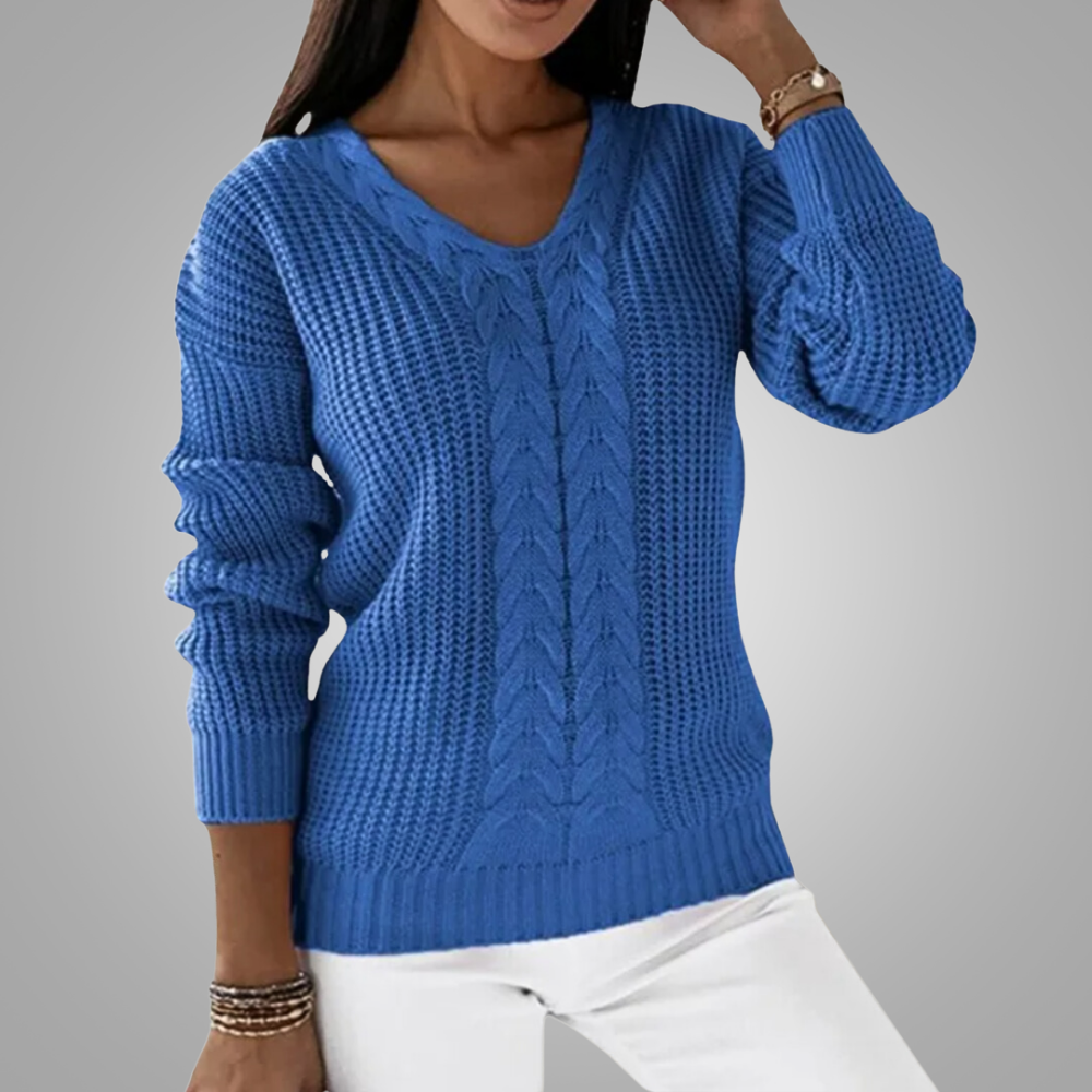 Oriana | Comfy V-Neck Sweater