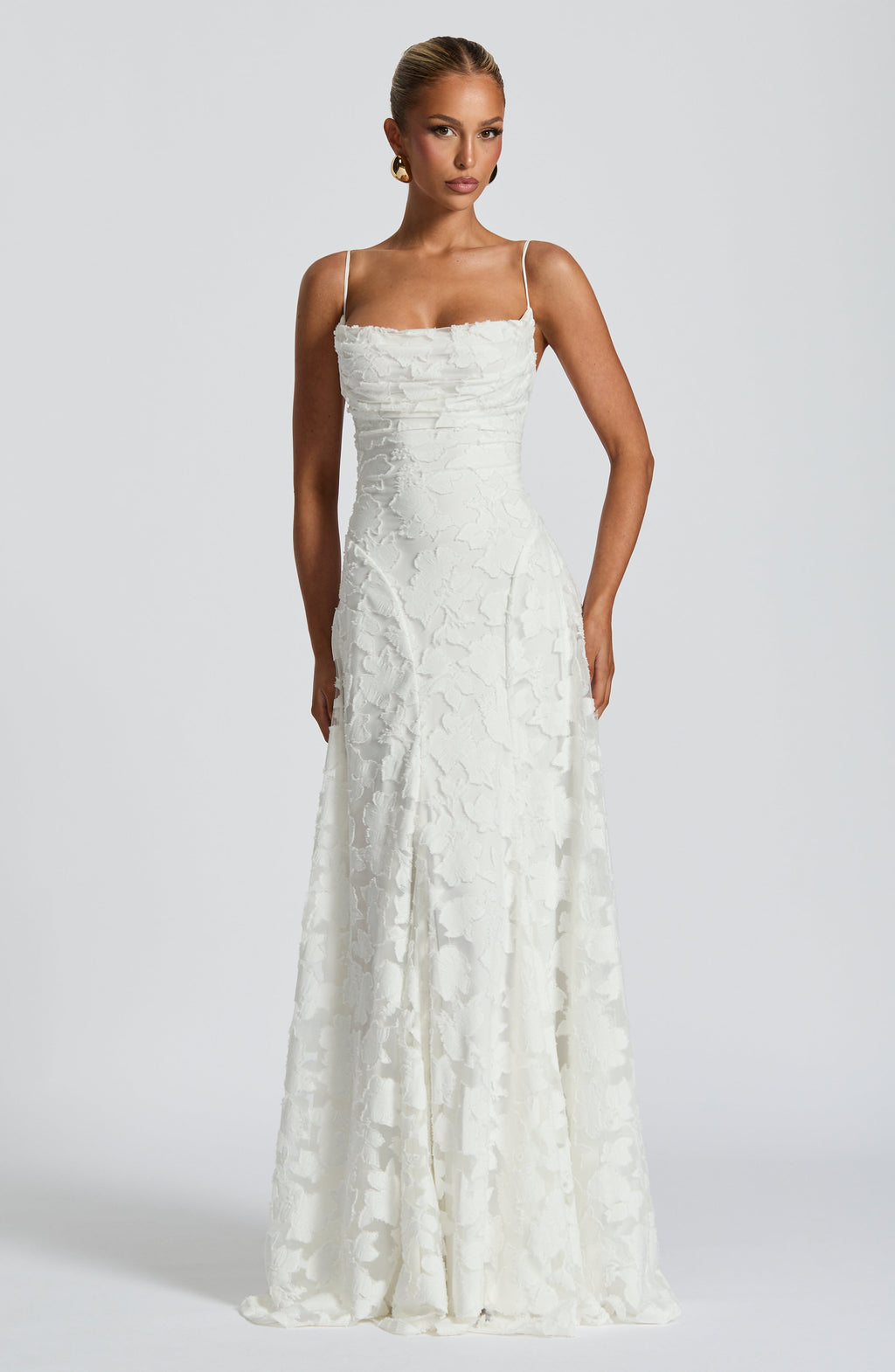 Aveline™ | Elegant Lace Corset Maxi Dress