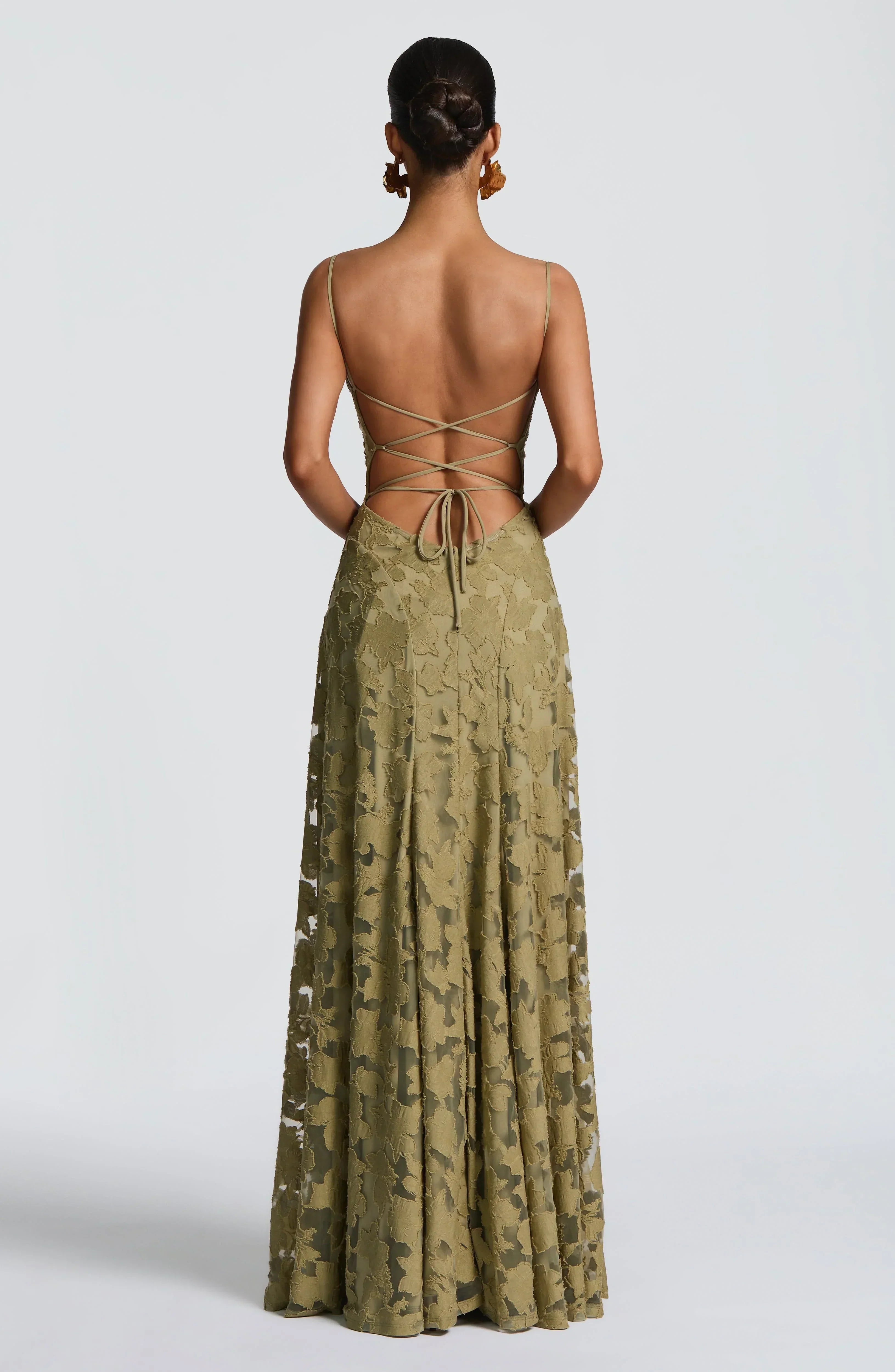 Aveline™ | Elegant Lace Corset Maxi Dress